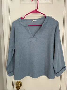 Blu Pepper Light Blue Knit Pullover
